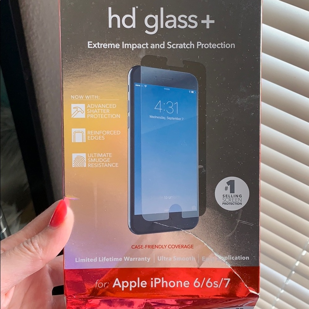 3 for $15. Hd glass invisible shield iPhone 6 6s 7